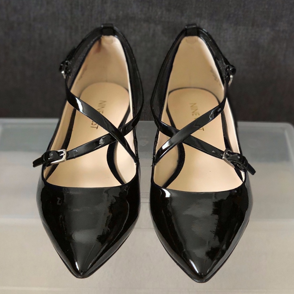 Nine West Patent Leather Flats, Size 7